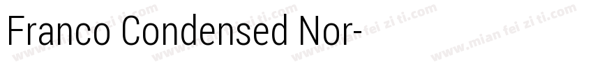 Franco Condensed Nor字体转换